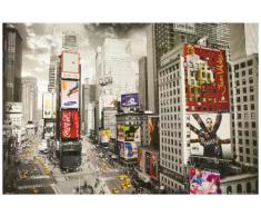 1art1 51481 Nueva York - Póster de Times Square con anuncios y taxis (91 x 61 cm)
