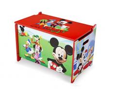 Delta Kids - Caja de juguetes de madera (62,2 x 39,3 x 33,7 cm) Mickey Mouse Talla:número: 1 unidad