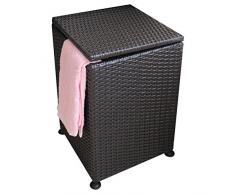 WHH/ Cesta cuadrada, lavadero cubierto, lavandería/mimbre cesta cesto/canasta de sucia ropa caja de almacenamiento/almacenaje