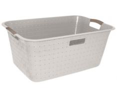 Allibert 205539 Nuance - Cesta para la ropa (42 L, polipropileno), color marfil