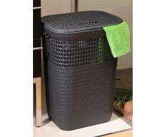 Dea Home Rattan - Canasto para ropa, 60 l