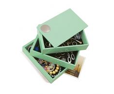 Umbra Spindle - Caja joyero, color verde