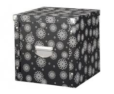 Zeller 17885 - Caja de cartón para almacenaje (36 x 36 x 35 cm), color negro