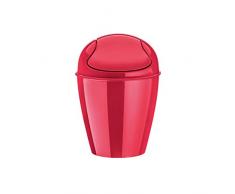 koziol DEL XS 2L Alrededor Rojo cesto de basura - Cubo de basura (16,5 cm, 240 mm)