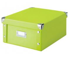 Zeller 17812 - Caja de cartón para almacenaje, 31 x 26 x 14 cm, color verde