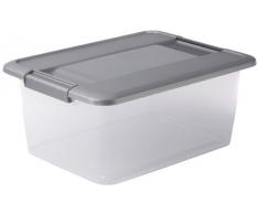 Sundis 4349011 Kliker Box Caja de Ordenación Polipropileno Plata 39 x 28,5 x 16,5 cm
