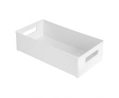 InterDesign XS-XL para frigorífico y congelador cesto para colada o almacenaje, blanco