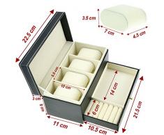 starside 4-watch Storage Box - Organizador de joyas Funda Bandeja brazalete pulsera