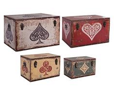 Vintage Set Baúl 4 Uds. Style-14501 Multicolor
