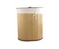 Galileo Casa 2166547 Cesta Ovalada de Bambú para la Ropa Sucia