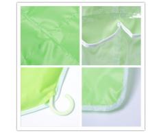 Highdas 16 Bolsillos Claro Sobre puerta bolso colgante zapatero percha de la ropa interior calcetines armario de almacenamiento ordenado organizador, arroz blanco