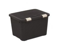 Curver 210279 -Caja de almacenaje, mimbre de 50 x 40 x 34 cm, color marrón