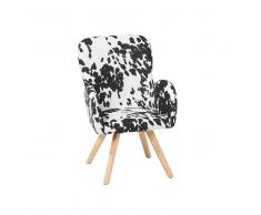 Sillón tapizado - Manchas de vaca - BJARN