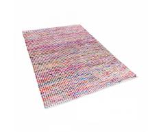 Alfombra de algodón - multicolor - 140x200 cm - Hecha a mano - BELEN