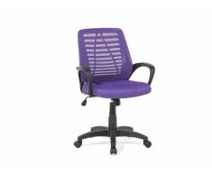 Silla de oficina - Giratoria - Malla transpirable - Violeta – MAYOR