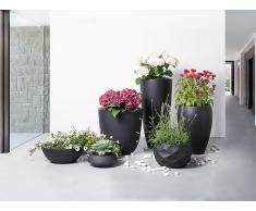 Maceta – 40x40x40 cm – Redonda - Negro - OHRIT