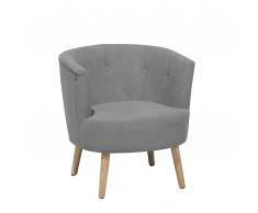 Sillón tapizado Gris claro - Butaca - ODENZEN