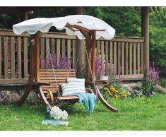 Columpio de jardín - Estructura en madera - Beige - ANDRIA