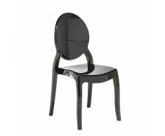 Silla de comedor – Policarbonato – Negro - MERTON
