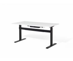 Escritorio - Eléctrico - Altura regulable - 160x80 cm - Blanco - Negro - LIFT