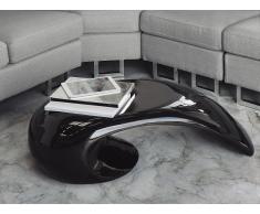 Mesa de centro - Fibra de vidrio - Auxiliar - Negro - ELATUS