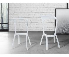 Taburete de bar - Silla - Blanco - BROOME