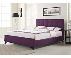 Cama tapizada - Somier 180 x 200 cm - Violeta - AMBASSADOR
