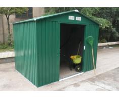 Caseta de jardín de acero galvanizado verde KIOSKO - 5.9m²