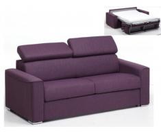 Sofá cama italiano 3 plazas de tela VIZIR - Violeta
