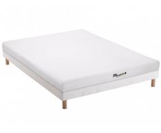 Conjunto de somier + colchón de espuma de 7 zonas 30kg/m3 STELO de 12 cm de grosor de MORGENGOLD - 140x200cm