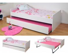 Cama nido NOLAN - 90x190 cm - Lacado blanco