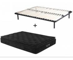 PACK Colchón de muelles ensacados BLACK DREAM de DREAMEA PLAY + Somier de láminas - 160x200 cm