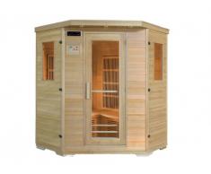 Sauna rinconera de infrarrojos 4/5 plazas WIBERG - Gama Carbono