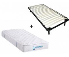 PACK Colchón de muelles ensacados PRESTIGE de DREAMEA + somier de láminas - 90x190 cm