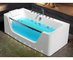 Bañera de hidromasaje con leds DYONA - 1 plaza - 260 L - 85 x 170 x 58 cm