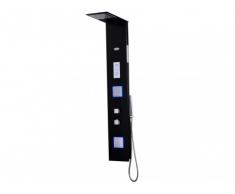 Columna de ducha de hidromasaje termostática con leds MELODIA - 24x150 cm