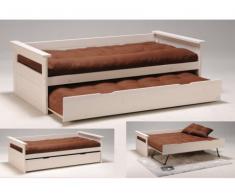 Cama nido ALFONSO - 90x190cm - Pino blanqueado