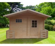 Sauna de uso exterior 4/5 plazas KEVEREI III - 2 cuartos