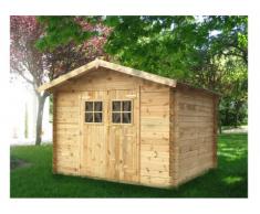 Caseta de jardín 9m² de 28mm - Madera - TAKEA - Gama Prestige