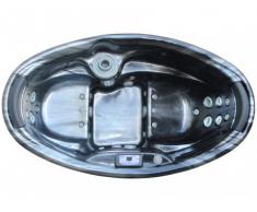 Jacuzzi para 2 personas MAHE II - negro