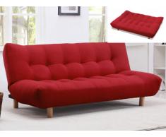 REBAJAS - Sofá cama clic-clac de tela VINCENT - Rojo