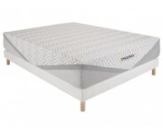 Pack somier + colchón de lujo ignífugo con muelles ensacados y cubre colchón de látex integrado EDEN de DREAMEA HOTEL - 140x190 cm