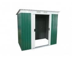 REBAJAS - Caseta de jardín de acero galvanizado verde RINGO - 3m²