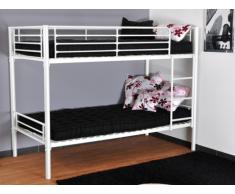 Cama litera DUOTIS II - 2x90x190cm - Blanco