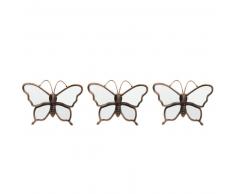 Set 3 espejos de pared blika bronce