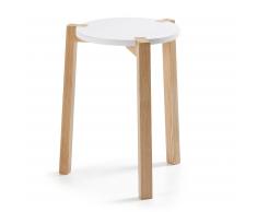 Mesa auxiliar Yorel, blanco