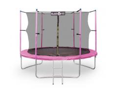 KLARFIT Rocketgirl XXL - Cama elástica Trampolin 305 cm Red de seguridad Rosa (FIT11-Rocketgirl-XXL)