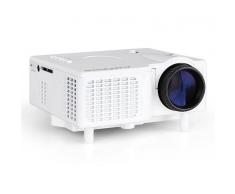 Auna Mini Proyector LED VGA AV blanco (LCDP-)
