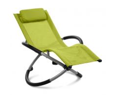 Blumfeldt Chilly Willy hamaca para niños tumbona silla de jardín textil verde (HMD1-Chilly-Willy-G)
