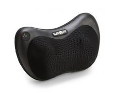 KLARFIT Neckmaster Cojín de masaje para cuello Masajes Shiatsu 4 cabezales de masaje negro (MSS2-Neckmaster)